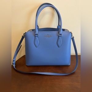Kate Spade Large Darcy Satchel in Deep Cornflower